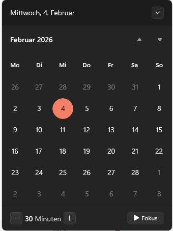 Neuer Kalender